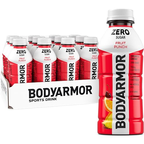 BODYARMOR ZERO Sugar Fruit Punch 12 Pack, 16 Fl. Oz.