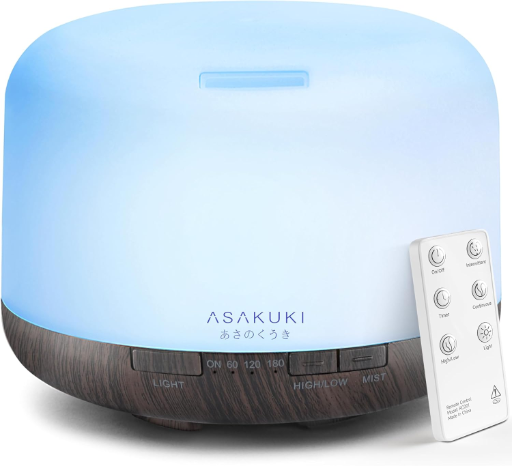 ASAKUKI 500ml Premium Essential Oil Diffuser