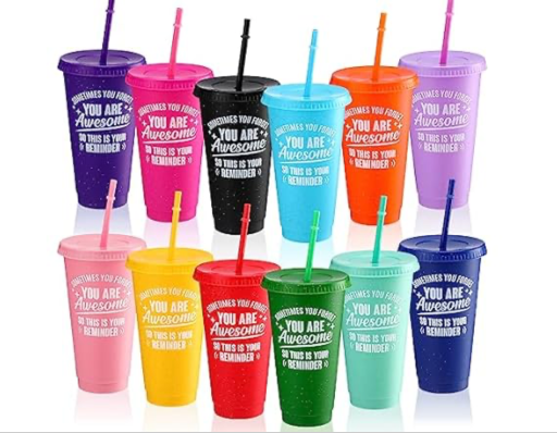 24OZ Bulk Thank You Cups Gifts - 12 Pack