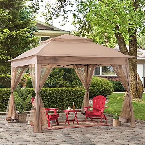 SUNJOY Pop-Up 2-Tier Canopy Gazebo