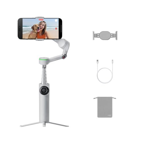 Insta360 Flow 2 Pro Grey Foldable AI Phone Gimbal