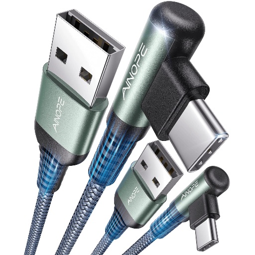 Right Angle USB-C Cable 2-Pack