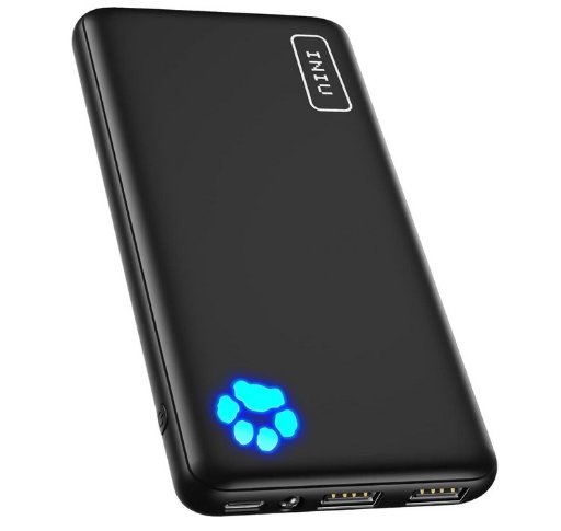 INIU 10000mAh USB C Slimmest Triple 3A High-Speed Phone Power Bank
