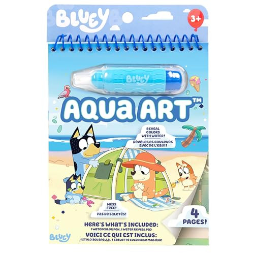 Reusable Bluey Water Reveal Activity Pages