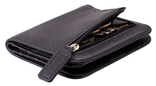 Toughergun Women's RFID Blocking Leather Bifold Wallet