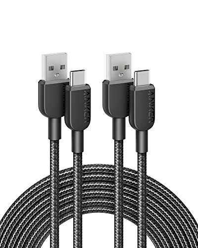 Anker USB A to USB C 10' Charging Cable, 2 Pack