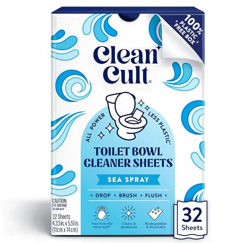Cleancult Toilet Bowl Dissolvable Cleaner Sheets