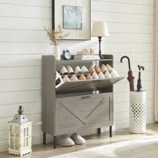 Gracie Oaks Shoe Storage Cabinet