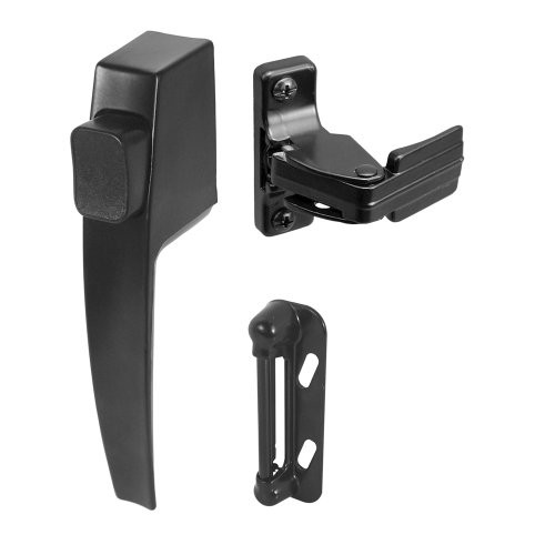 Screen and Storm Door Push Button Latch Set With Night Lock