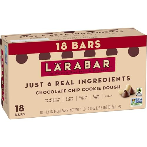LÄRABAR Fruit & Nut Bars (Chocolate Chip Cookie Dough), 18 Count
