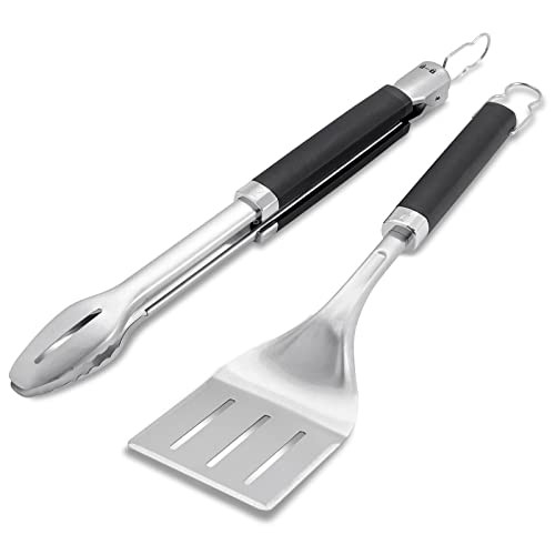 Weber Precision Tongs & Spatula Grilling Tool Set