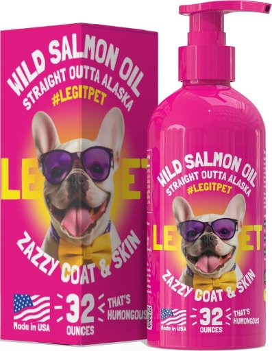 32oz Wild Alaskan Salmon Oil for Dogs & Cats