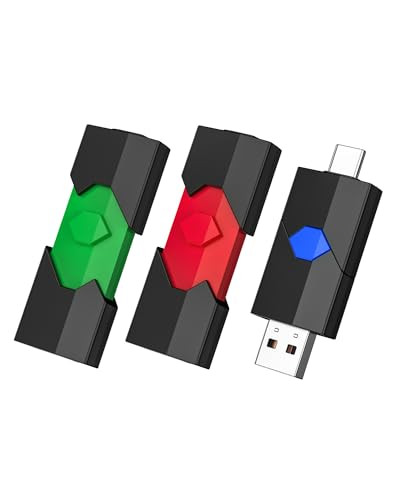 3 Pack of JUANWE 64GB USB C Flash Drive