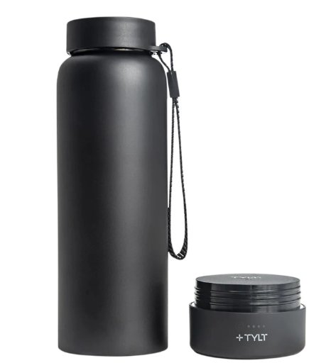 TYLT Insulated Bottle with Wireless Power Bank