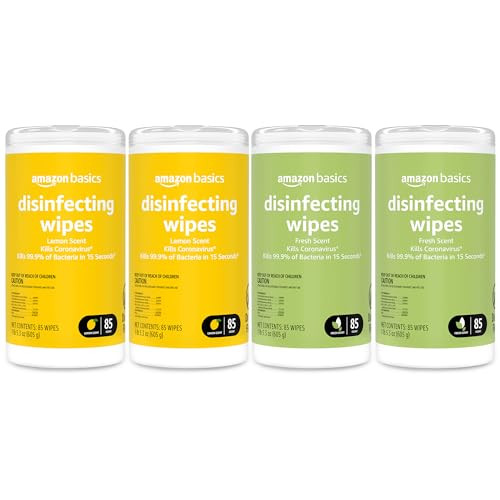 Amazon Basics Lemon & Fresh Scent Wipes, 340 Count