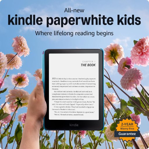 Amazon Kindle Paperwhite Kids Tablet with 6-Months Amazon Kids+