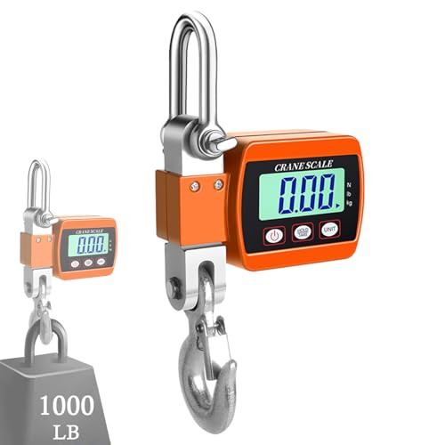 Hancaner Heavy Duty Digital Crane Scale 1000lbs