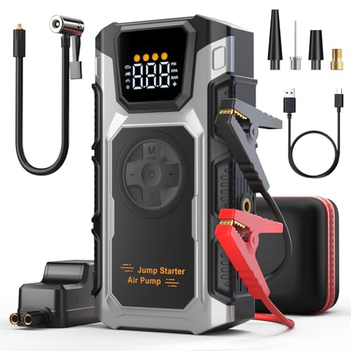 Portable Jump Starter with Air Compressor