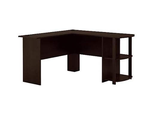 Ameriwood Home Dakota L-Shaped Desk with Bookshelves
