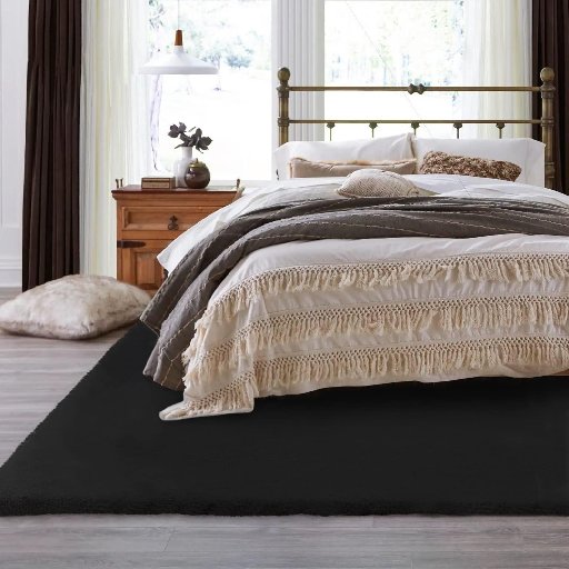ORINOVA Black Shag Rugs 8x10