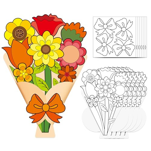 DIY 3D Fall Flower Bouquet Craft Kit