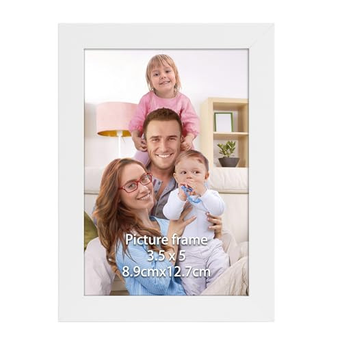 3.5x5 Picture Frame White
