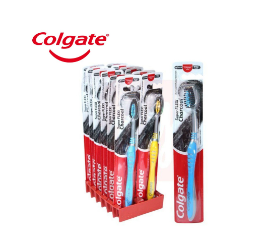 Colgate SuperFLEXI Charcoal Medium Toothbrush (24-Pack)