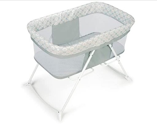Ingenuity Snooze & Stow Rocking Portable Folding Bassinet