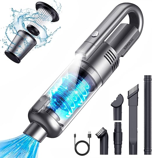 Cordless Handheld Car Vacuum Cleaner with LED Light