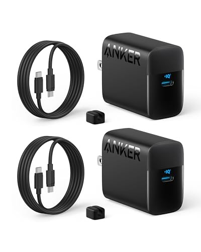 2-Pack Anker 45W USB-C Fast Chargers w/ 5' USB-C Cables