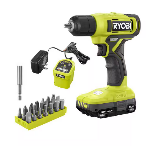 Ryobi ONE+ 18V Cordless Drill/Driver Kit