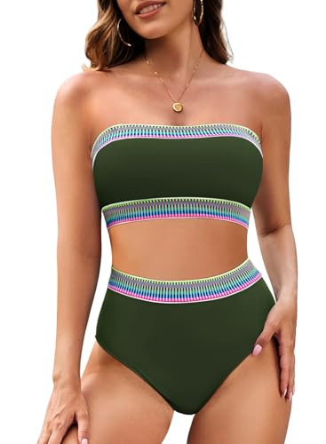Pink Queen Tube Top Bikini Swimwear Sets 