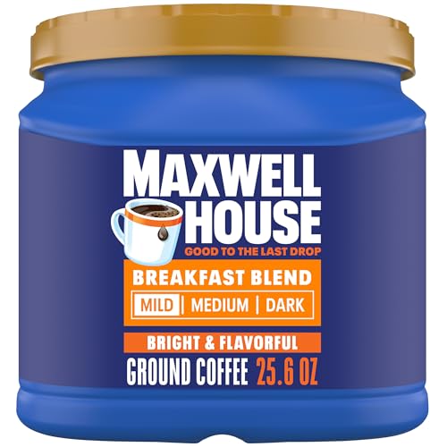 Maxwell House Ground Coffee 25.6-Oz (Breakfast Blend, Mild Roast) Deal