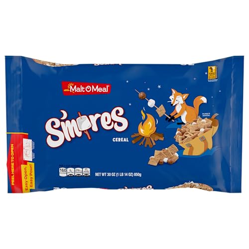 Malt-O-Meal S'mores Breakfast Cereal 2-Pack 30oz Bags