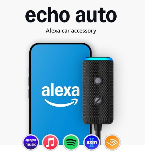 Amazon Echo Auto Car Accessory w/ Alexa (2nd Gen)