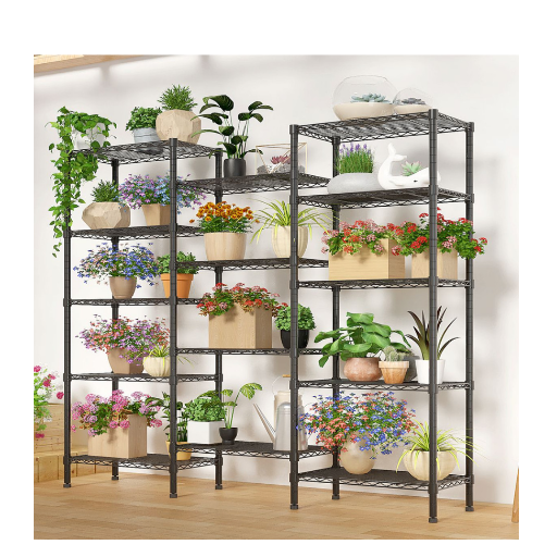 71-Inch 7-Shelf Heavy Duty Storage Rack (2-Pack)