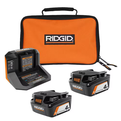 Ridgid 18V Lithium-Ion Battery Starter Kit
