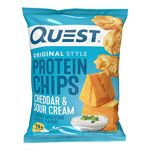 12 Pack of Quest Nutrition Cheddar & Sour Cream Protein Chips
