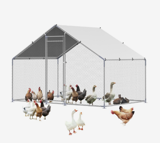 Vevor Metal Chicken Coop with Spire Roof