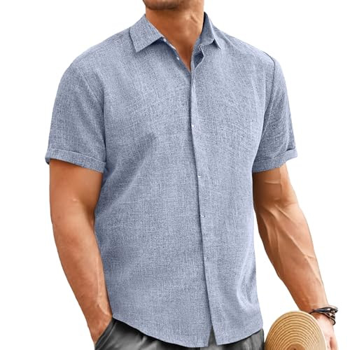 Classic Button Wedding Holiday Lightweight Shirt