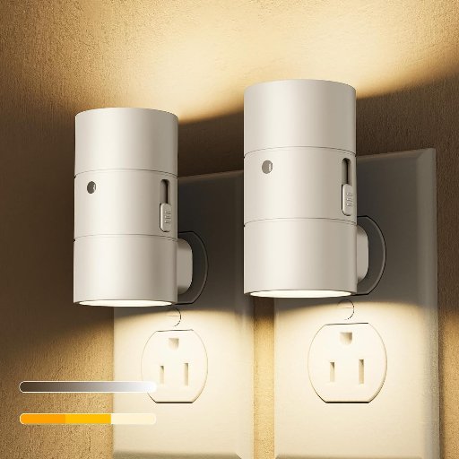 VOLISUN Dimmable Led Night Lights, 2 Pack, White