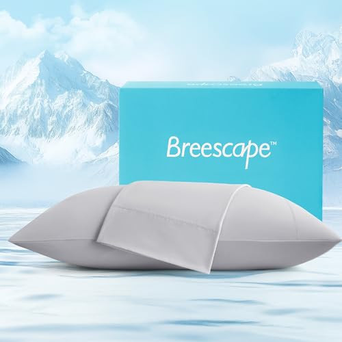 Breescape Cooling Pillow Cases, 2 Pack