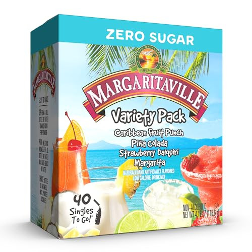 Margaritaville Singles to Go Water Drink Mix, 40 Single Servings