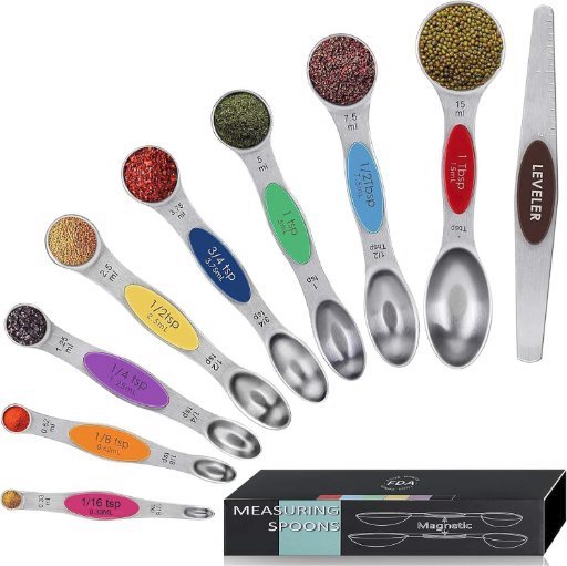 9 PC Magnetic Measuring Spoons Set