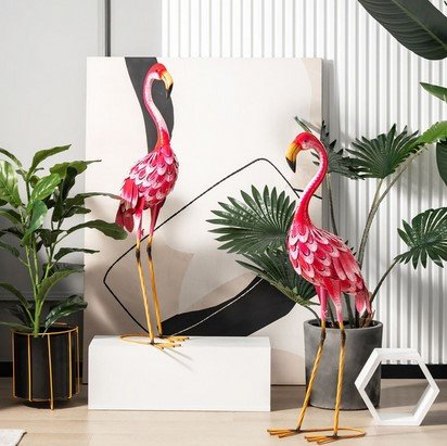 Flamingo Garden Statue Set (2-Pack)