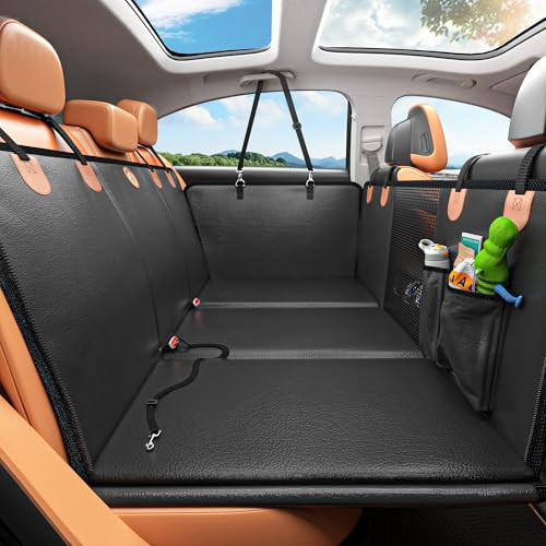 Back Seat Extender for Dogs, Waterproof Dog Car Seat Cover