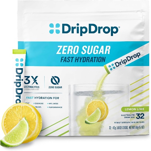 DripDrop Hydration Electrolyte Powder Packets Zero Sugar