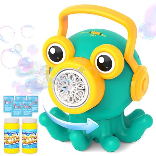 Kid Toys Octopus Bubble Machine with LED Light