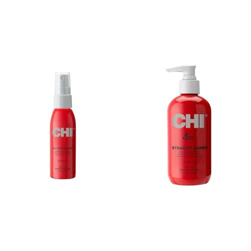 CHI 44 Iron Guard Thermal Protection Spray and Straight Guard Smoothing Styling Cream