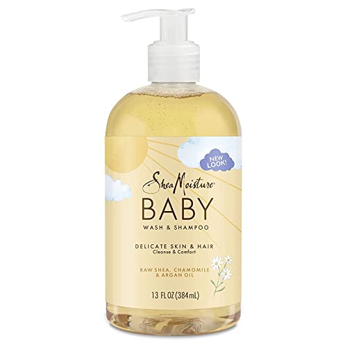 SheaMoisture Raw Shea, Chamomile & Argan Oil Baby Wash & Shampoo 13-Ounce